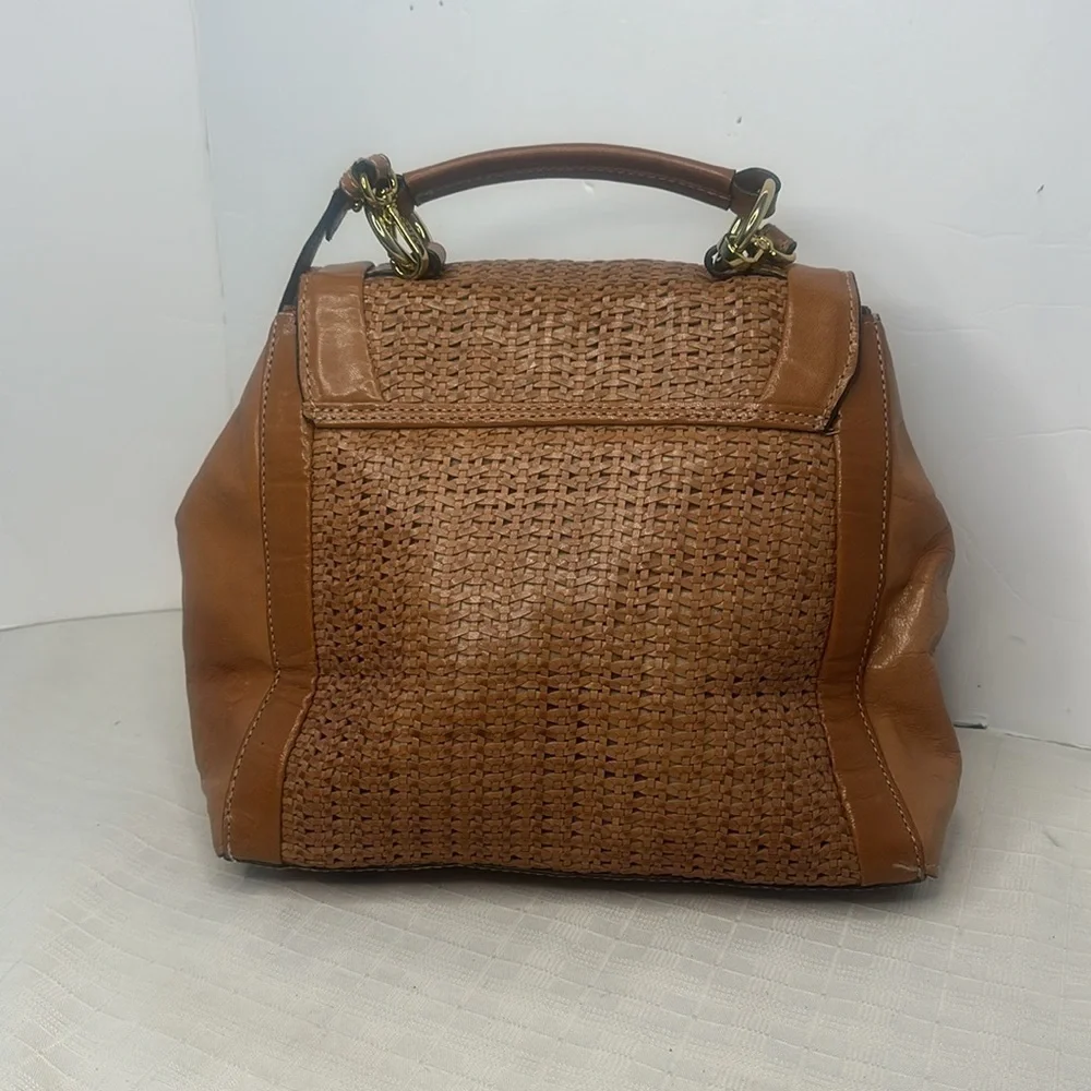 Arezzo vegetable tanned leather top Handel/shoulder strap bag